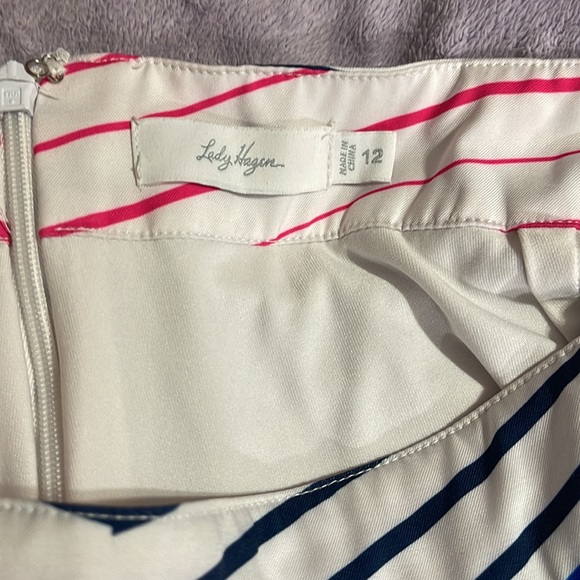 Lady Hagen golf skort royal blue white pink and navy blue!  Size 12. - Picture 3 of 3